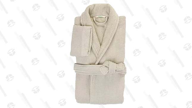 Haven Waffle Organic Cotton Robe | $48 | 47% Off | Bed Bath &amp; Beyond