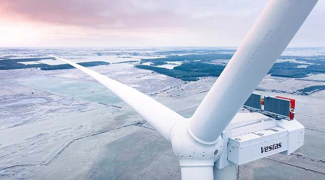 Vestas presenta la turbina eólica marina más grande del mundo: aspas de  115,5 metros y capacidad de producción de 80 GWh al año