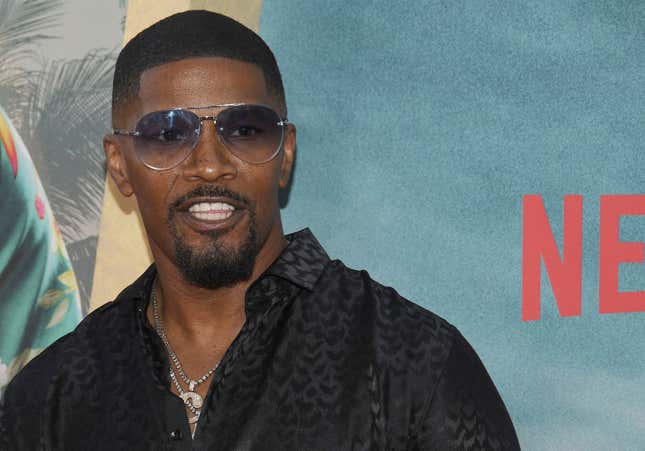 Jamie Foxx arrives at the Netflix’s DAY SHIFT World Premiere held at the Regal LA Live in Los Angeles, CA on Wednesday, August 10, 2022. 