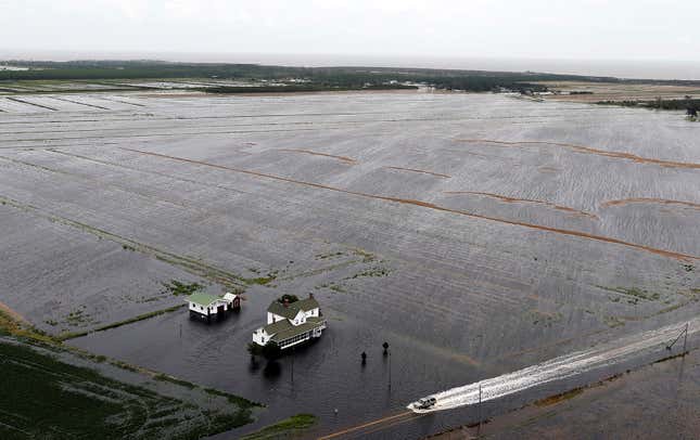 Image for article titled Photos: Florence’s destructive flooding, seen from the air