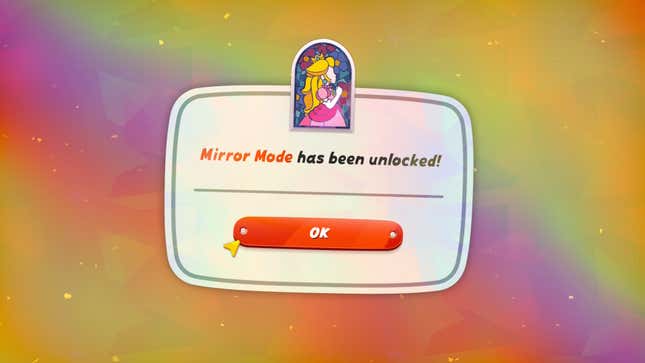 A screenshot shows that Mirror Mode has been unlcoked.