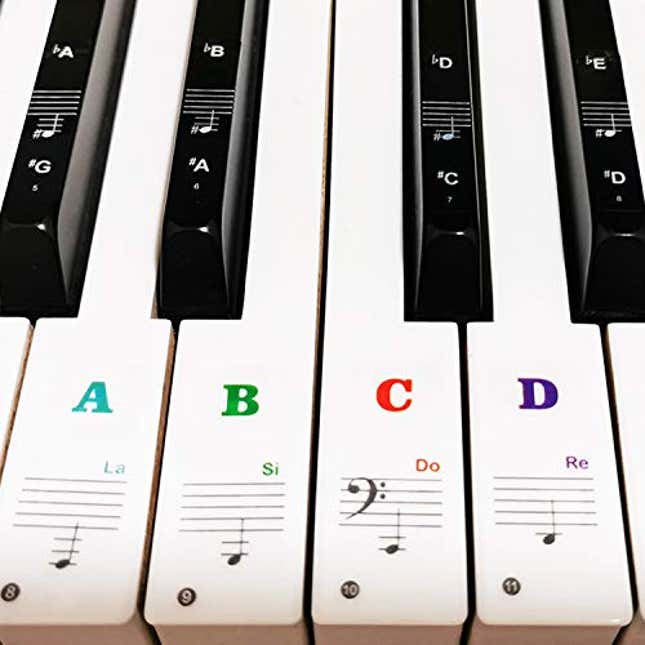 Image for article titled Piano Keyboard Stickers for 88/61/54/49/37 Key, Now 46% Off