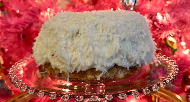 The Tom Cruise White Chocolate Coconut Bundt Cake from Doan's