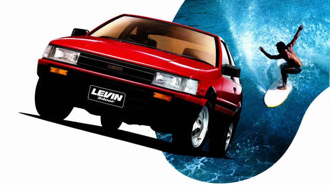 Toyota Corolla Levin AE86 print advertisement