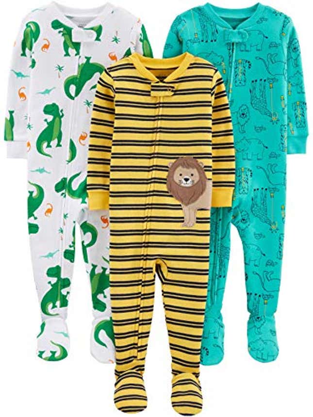 Simple Joys by Carter’s Baby Boys’ Snug-Fit Footed Cotton Pajamas, Now 30% Off