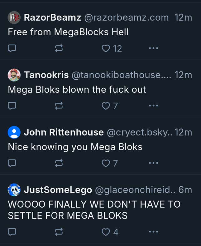 A screenshot shows reactions on Bluesky. 