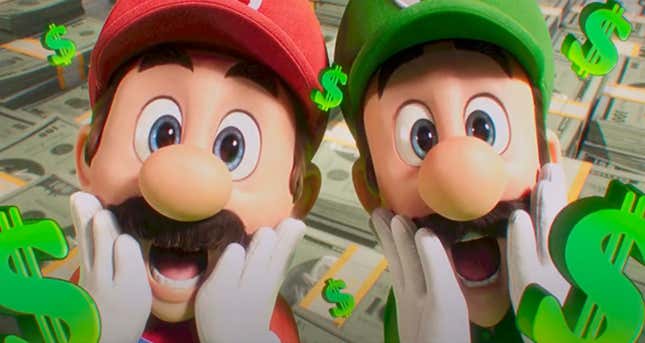 Mario y Luigi están sorprendidos con los precios de Switch 2. 