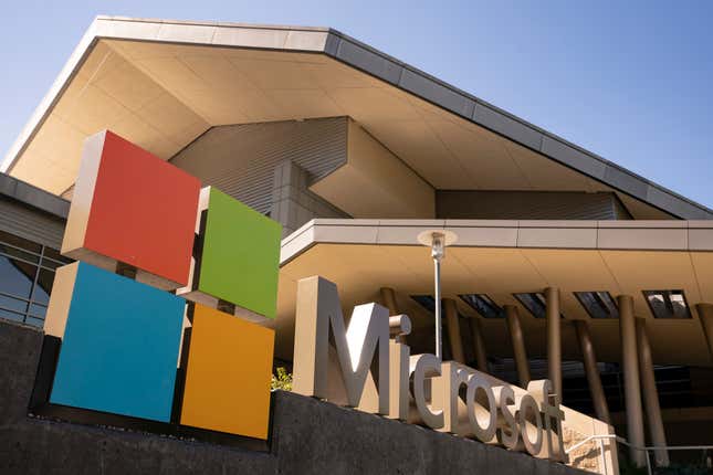 Microsoft headquarters In Redmond, Washington.