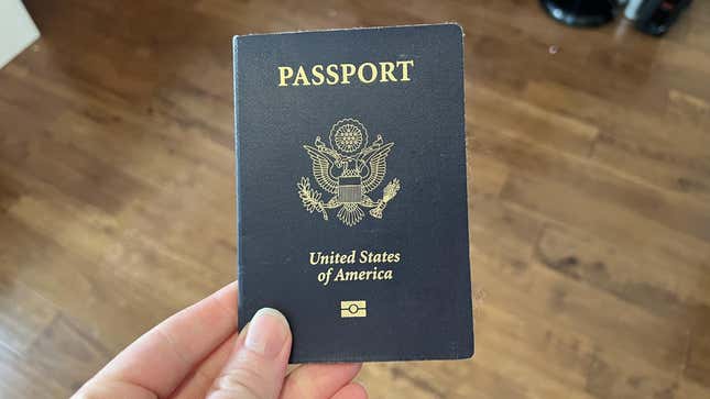 A United States passport book