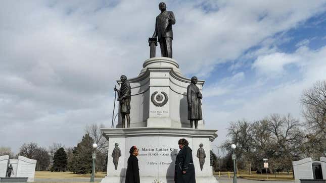 Image for article titled Damn! Someone Vandalized the MLK Jr. Memorial in Denver