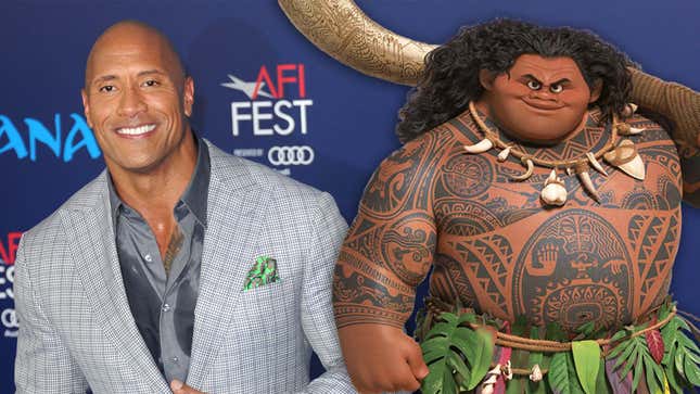 When Moana first meets Maui, he gives her the People's Eyebrow, Dwayne The  Rock Johnson's signature move. : r/MovieDetails