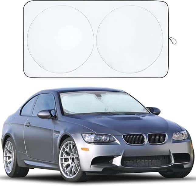 Image for article titled EcoNour Patented Design for Car Windshield Sun Shade | Blocks 99% Heat and Keep Interior Cool | Fits Cars, Now 48% Off