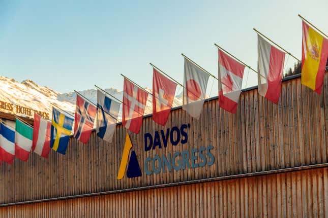 Davos Congress Centre where World Economic Forum meetings take place.