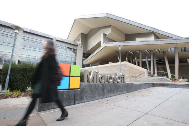 Microsoft headquarters in Redmond, Washington.