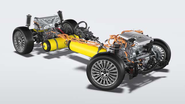 2024 Toyota Crown hydrogen powertrain setup