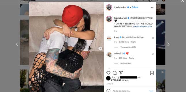 Image for article titled Thank God There's This Body Language Expert to Decode Kourtney Kardashian and Travis Barker's Mysterious PDA