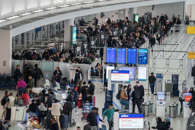 John F. Kennedy International Airport in New York.