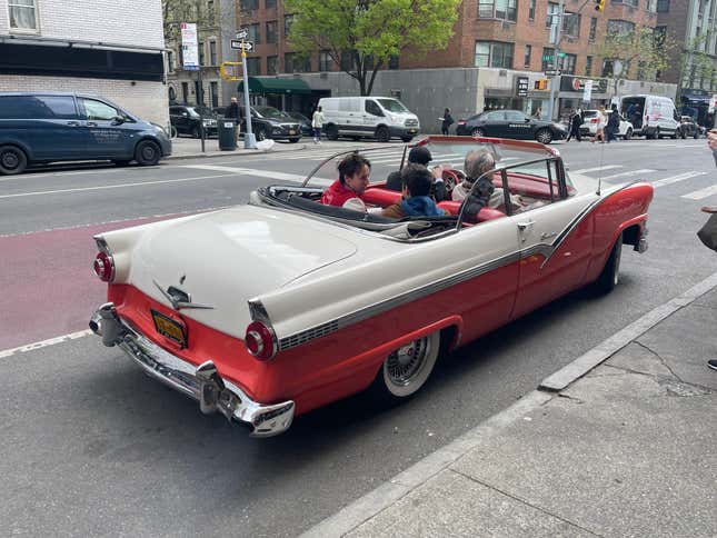 Cars on the streets of New York.