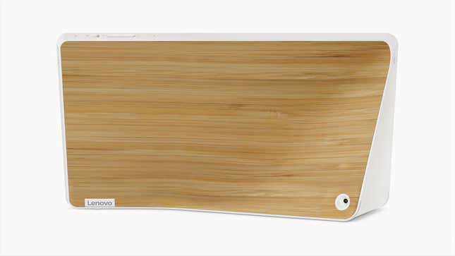 The 10-inch model’s fetching bamboo back.