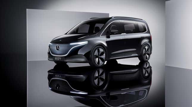 Image for article titled The Mercedes EQT Concept Is The Electric Van You Want