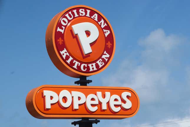 Un Popeyes dans les Florida Keys. 