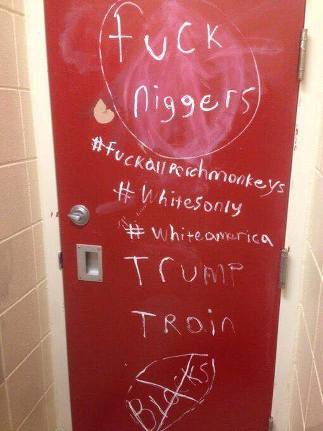 Image for article titled A rash of racist attacks have broken out in the US after Donald Trump’s victory