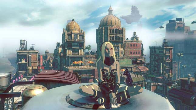 A screenshot shows Gravity Rush 2. 