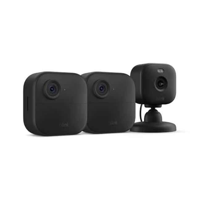 Image for article titled Blink Outdoor 4 + Blink Mini 2, Now 59% Off