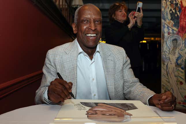 Dorian Harewood receives a Sardi’s Caricature at Sardi’s on March 22, 2024 in New York City.