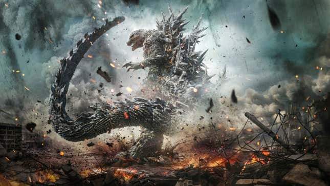 Godzilla in a poster for 2023's Godzilla Minus One.