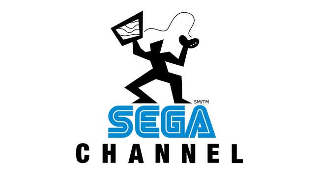 The Sega Channel logo sits on a white backdrop.