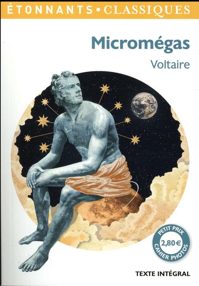 Cover of Étonnants Classiques edition of Micromégas.