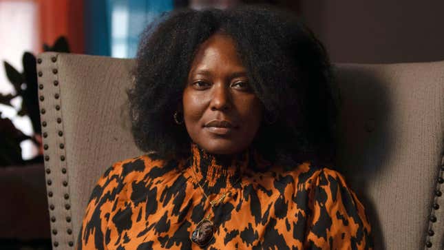 Zeneta Everhart poses for a portrait in her home in Buffalo, N.Y., Jan. 27, 2023. 