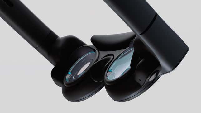 A pair of magic leap 2 goggles showing the internal lenses.