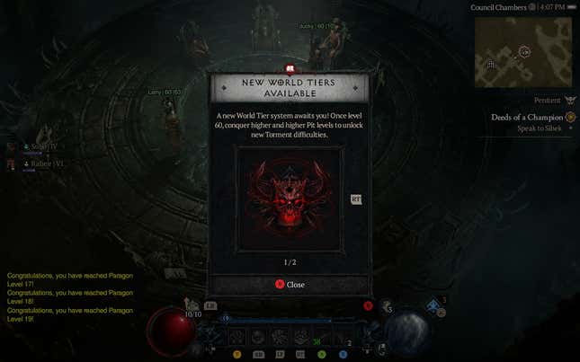 Image for article titled Diablo 4 Highest Tiers Of Difficulty Are Locked Behind A Whole Bunch Of Tasks