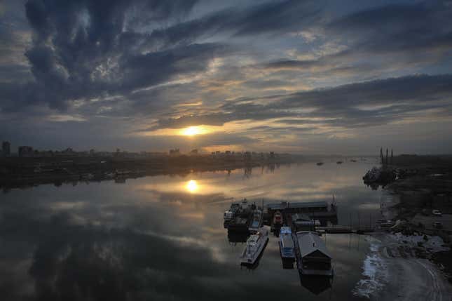 The Ob River near Novosibirsk