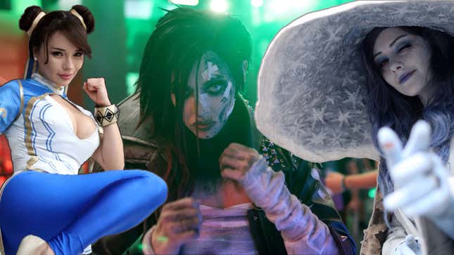 Τρία από τα καλύτερα κοστούμια cosplay για το 2024, συγκεντρωμένα σε μια φωτογραφία.