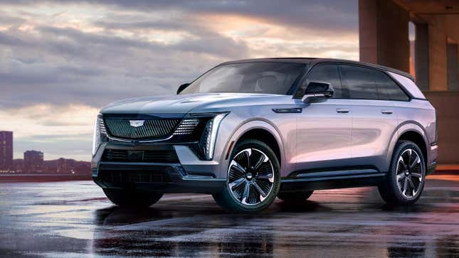 A larger-looking Cadillac Lyriq but its really the Cadillac Escalade IQ EV