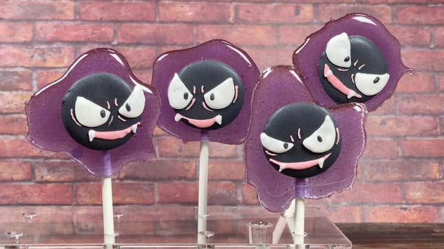 Image for article titled Gastly Lollipops Look Too Cute To Eat