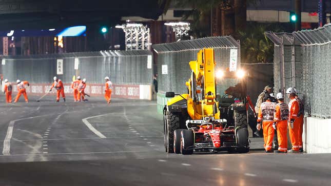 Formula 1 Cars Hit the Las Vegas Circuit for Grand Prix Practice