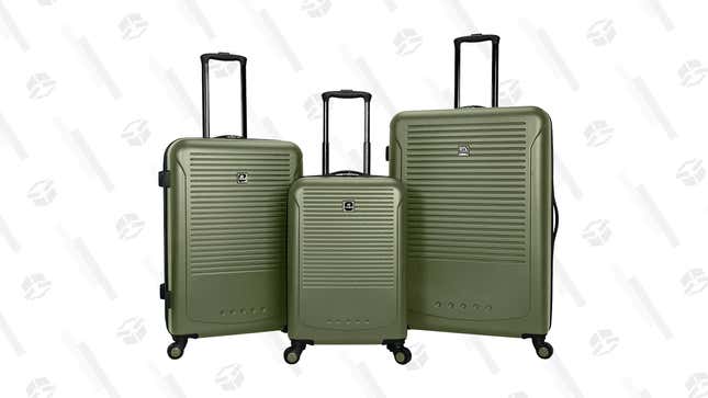 Riverside 3-Piece Hardside Luggage Set | $136 | Macy’s | Use code BTS