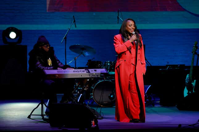 Ledisi performs onstage during The Root 100 2024 Gala at The Apollo Theater on December 05, 2024 in New York City.