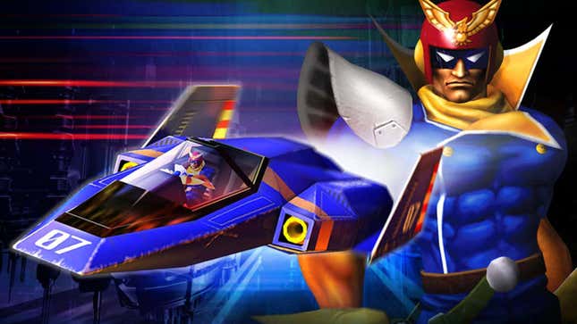 Blue Falcon and Captain Falcon from F-Zero GX