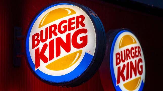 Burger King sign