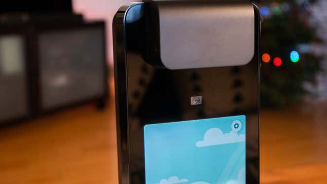 A close-up photo of the Amazon Glow's camera