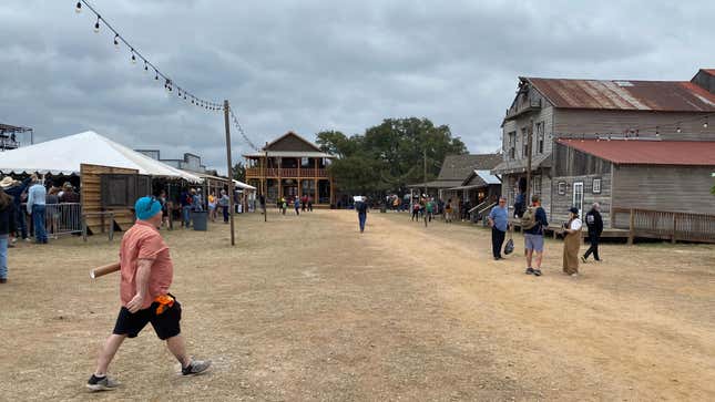 The “town” grounds, shortly after opening