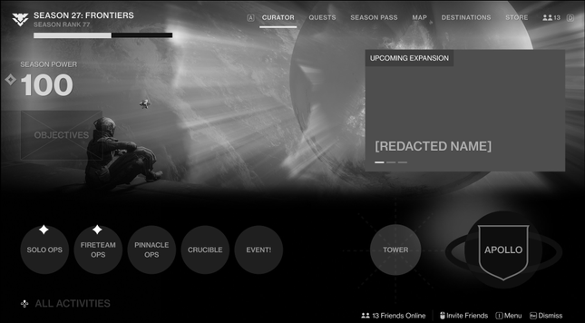Το Bungie εμφανίζει μια νέα οθόνη Portal για το Destiny 2