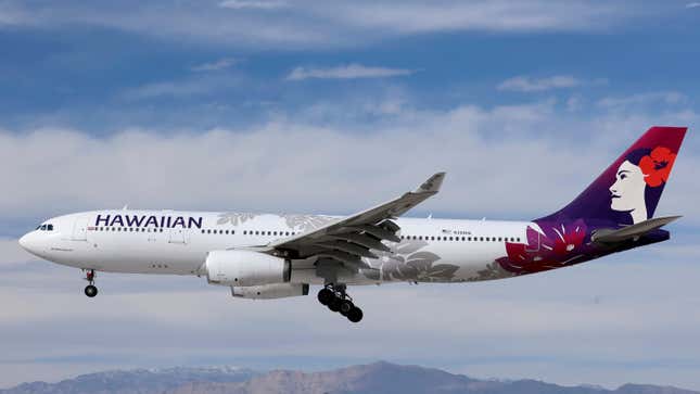 A Hawaiian Airlines plane