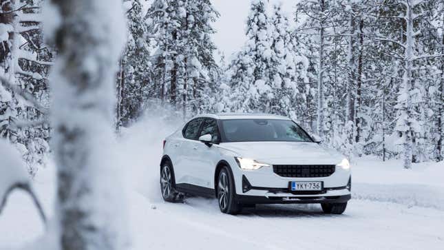 polestar 2 snow driving