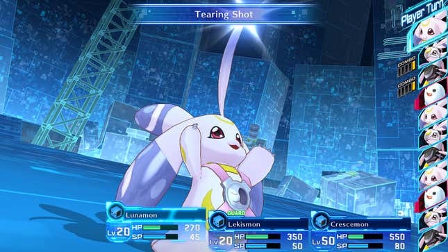 A Digimon prepares an attack.